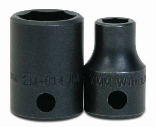 Williams 14MM Williams 3/8 Dr Shallow Impact Socket 6 Pt - 2M-614