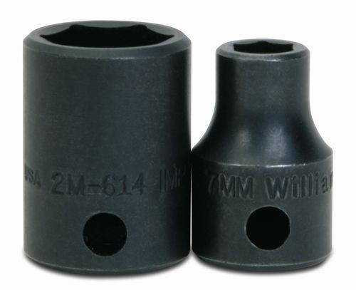 16MM Williams 3/8" Dr Shallow Impact Socket 6 Pt - 2M-616 Pro Torque Tools