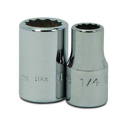 7/16" Williams 1/4" Dr Shallow Socket 12 Pt - M-1214 Pro Torque Tools