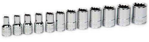 4 - 14MM Williams 1/4" Dr Shallow Socket Set 12 Pt 12 Pcs - 30925 Pro Torque Tools