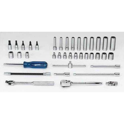 5/32 - 9/16" Williams 1/4" Dr Shallow & Deep Socket & Bit Tool Set 6 Pt & 8 Pt 38 Pcs - WSM-38HF