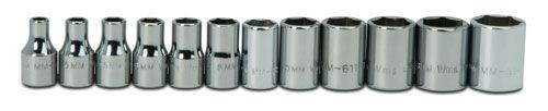 4 - 14MM Williams 1/4" Dr Shallow Socket Set 6 Pt 12 Pcs - MSM-12HRC Pro Torque Tools