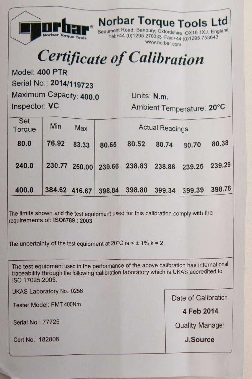 NOR11167 159.2 Norbar Pro Torque Tools