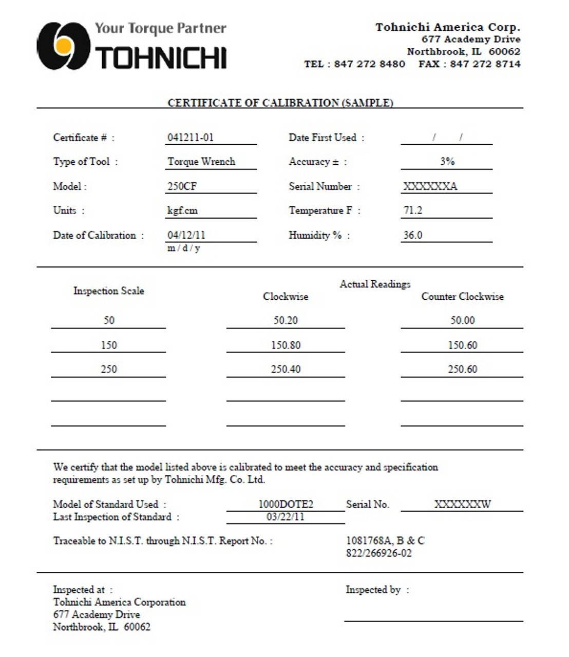 CSP6N4x8D+Cert 189.19 Tohnichi Pro Torque Tools