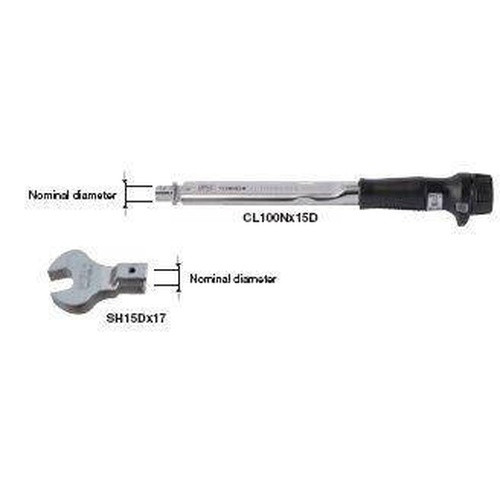 22mm Tohnichi SH Open End Spanner Head - 27DX22