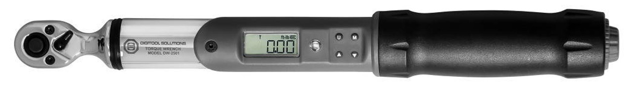 Digitool Solutions 1/4 12.5 - 250 In Lbs Digitool Electronic Torque and Angle Wrench - DWA-2501