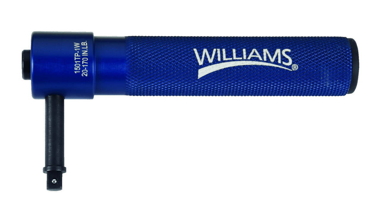 Williams 1/4 Dr 20 - 170 In Lbs / 2.2 - 19.2 Nm Williams Torky Preset Torque Wrench - 1501TP-1-SETW