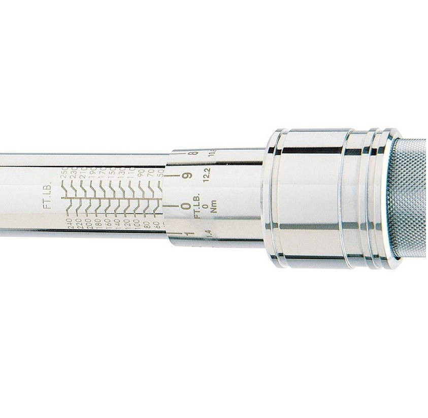 44.3 - 250 Ft Lbs / 70 - 350 Nm Williams X Shank Adj Changeable Head Torque Wrench - 350NMIMHW