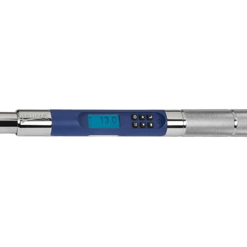 1/2" Dr 12.5-250 Ft Lbs / 16.9-339 Nm Williams Steel Grip Electronic Torque Wrench - 2503EFRMH