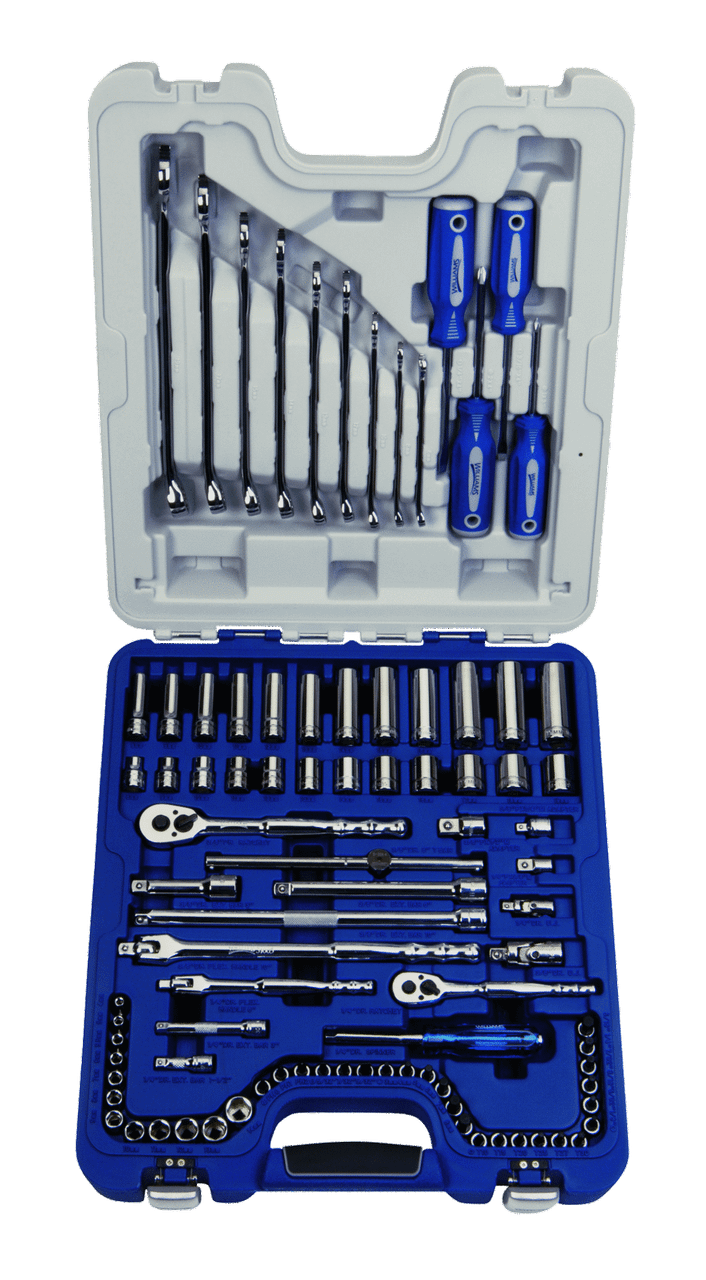 MM Williams 1/4" & 3/8" Dr Master Socket & Tool Set 89 Pcs - JHW50622B