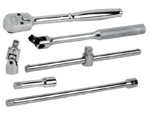 Williams 3/8" Dr Ratchet & Drive Tool Set 6 Pcs - JHWDTB-6 Pro Torque Tools