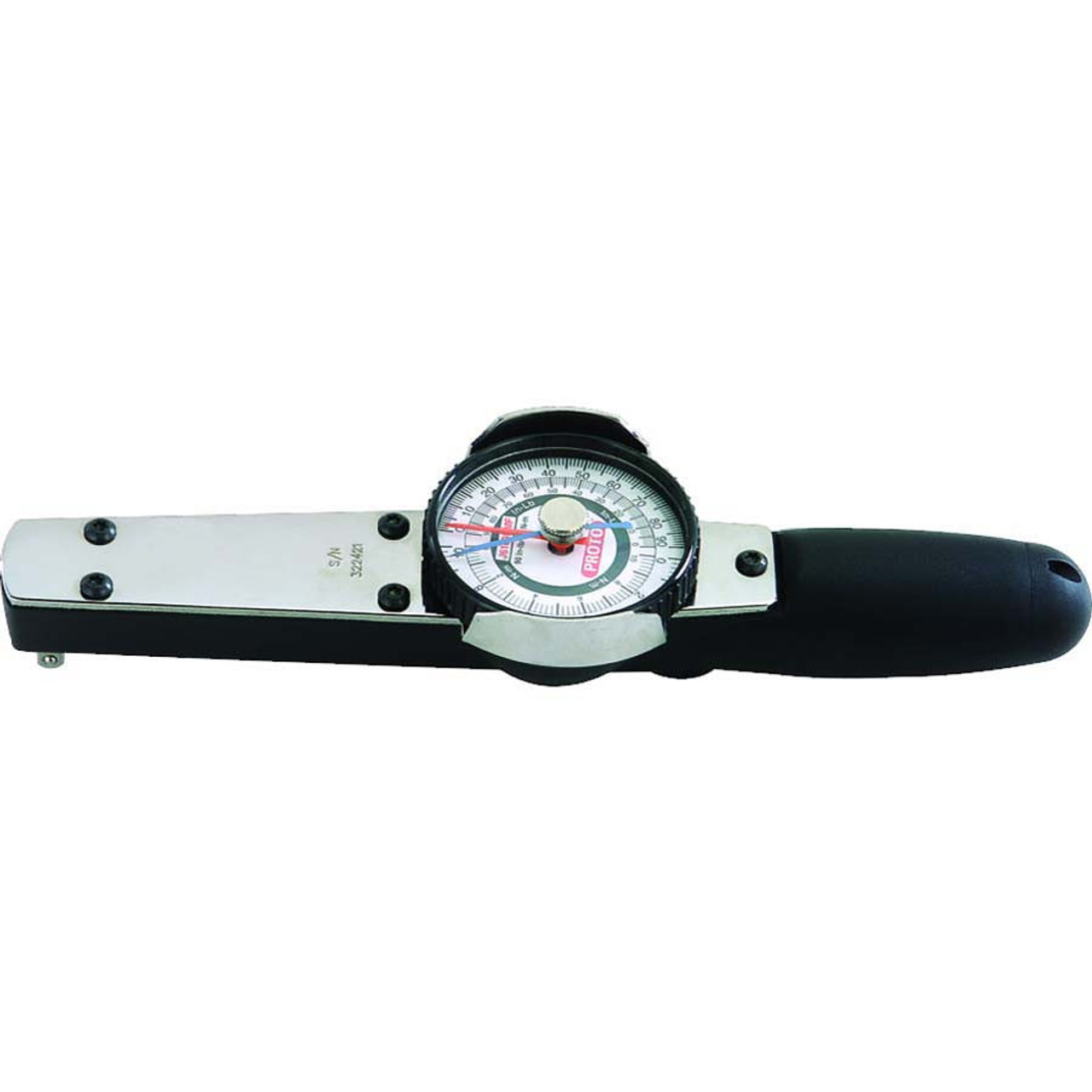 Proto 1/4 Dr 15-75 In Lbs / 18-90 cm kg Proto Dial Torque Wrench - J6169F