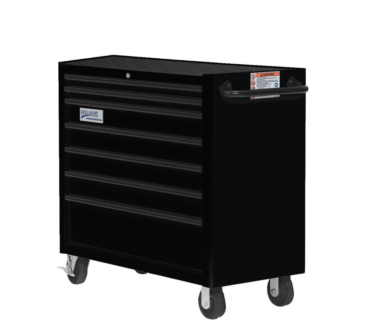 Williams 26\" Williams Roll Cabinet - 7 Drawer - Black - W26RC7B 