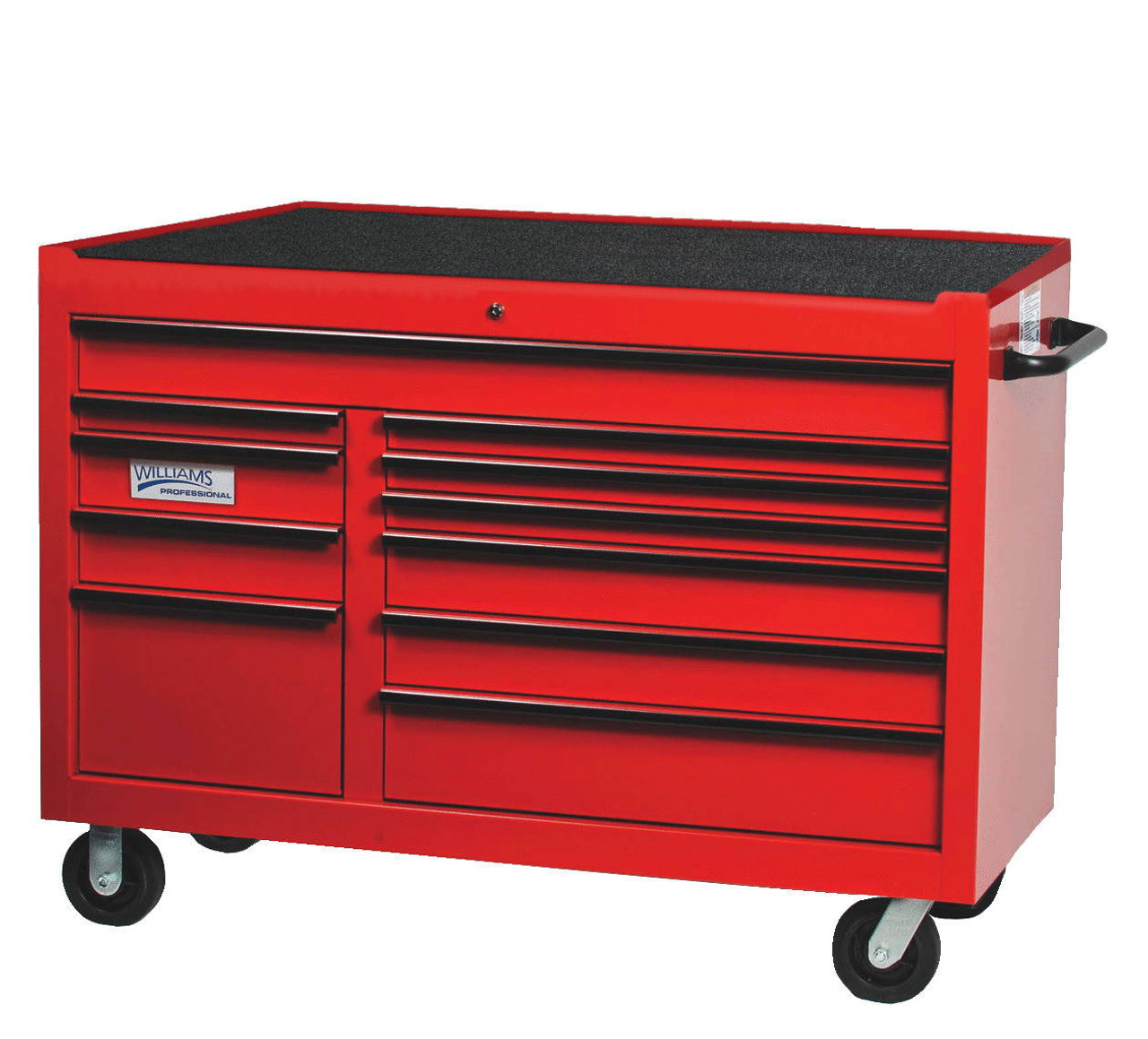 Williams 55\" Williams Roller Cabinet - 11 Drawer - Red - W55RC11 