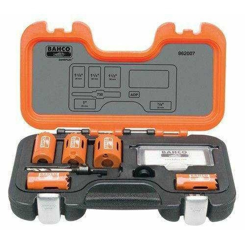 7/8 - 1 1/2" Bahco Bi-Metal Professional Holesaw Set 7 Pcs - 862007