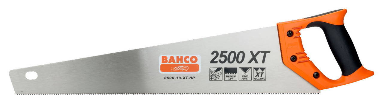 Bahco Plastics, Laminates, Wood, Soft Metals Hardpoint Handsaw for 9/10 TPI 19\" - BAH250019XTH