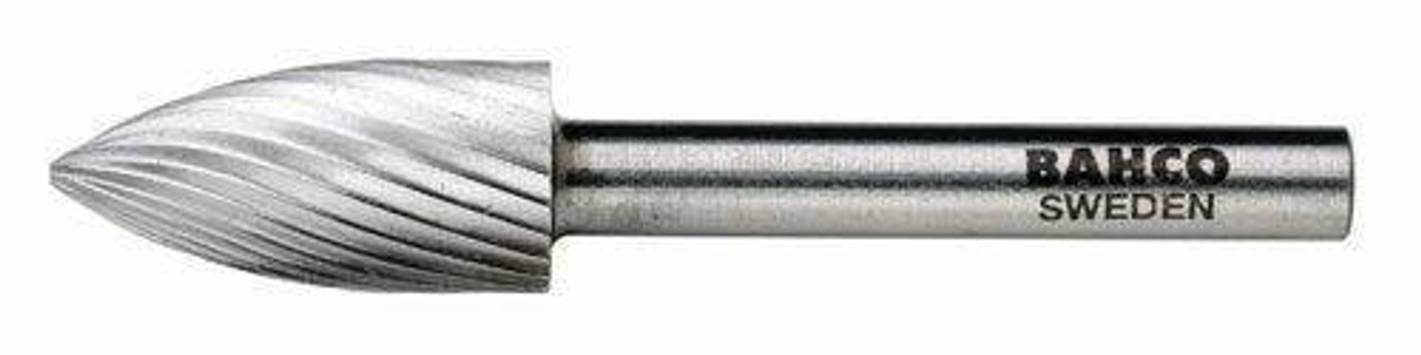 Bahco 1 Bahco Rotary Burrs Arch Pointed Nose - Extra Coarse Toothing - HSSG-G1225EC