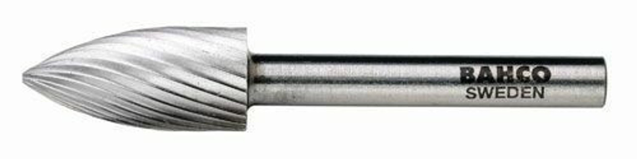 Bahco 3/4 Bahco Rotary Burrs Arch Pointed Nose - Medium Toothing - HSSG-G1220M