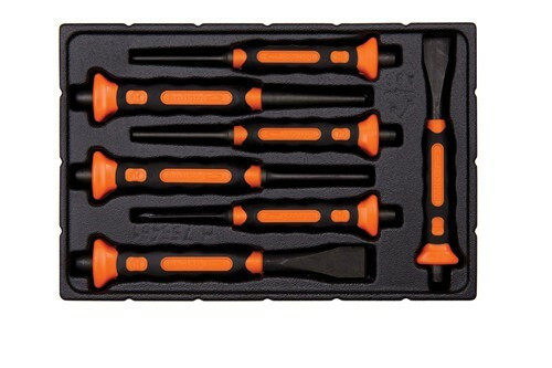 Bahco Soft Grip Punch and Chisel Set 7 Pcs - 3654BMS/7 Bahco Soft Grip Punch and Chisel Set 7 Pcs - 3654BMS/7