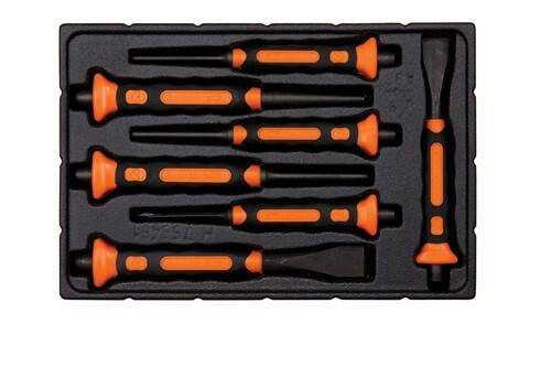 Bahco Soft Grip Punch and Chisel Set 7 Pcs - 3654BMS/7 Pro Torque Tools