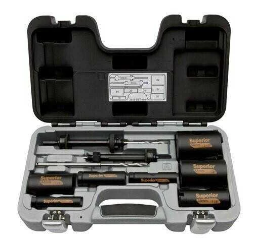3/4" - 2 1/2" Bahco Superior Holesaw Set 10 Pcs - 3833-SET-101 Pro Torque Tools