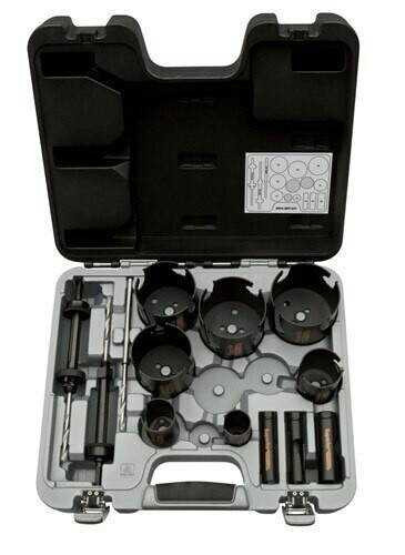 3/4" - 3 3/8" Bahco Superior Holesaw Set 13 Pcs - 3833-SET-201 Pro Torque Tools