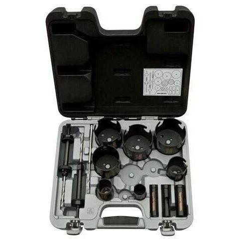 3/4" - 3 3/8" Bahco Superior Holesaw Set 13 Pcs - 3833-SET-201