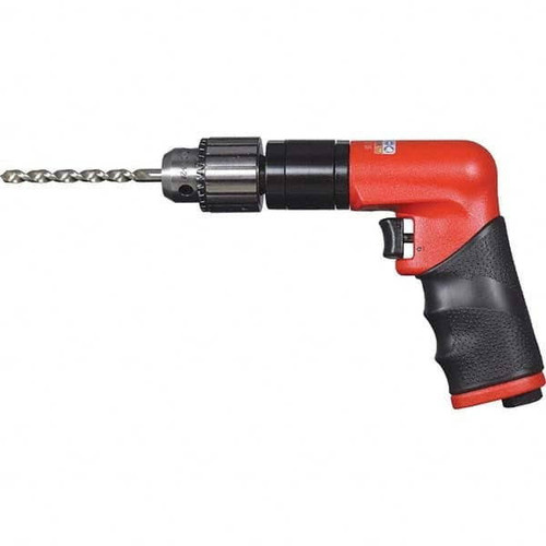 Sioux Tools SDR4P5N3 Non-Reversible Pistol Grip Drill or 0.4 HP or 500 RPM or 3/8 Keyed Chuck