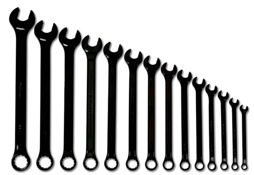 Williams 5/16-1 1/4 Williams Black Combination Wrench Set 15 Pcs in Pouch - JHWWS1172BSC