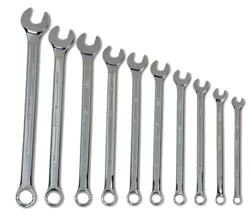 7-17MM Williams Polished Chrome SUPERCOMBO Combination Wrench Set 8 Pcs in Pouch - JHWMWS-5A Pro Torque Tools