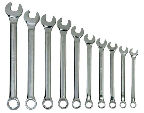 18-36MM Williams Polished Chrome SUPERCOMBO Combination Wrench Set 8 Set in Pouch - JHWMWS-6A Pro Torque Tools