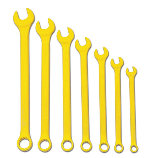 Williams 3/8-3/4 Williams Yellow Combination Wrench Set 7 Pcs in Pouch 12 PT - JHWWS1170YSC