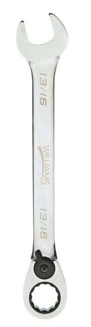 Williams 5/16 Williams Polished Chrome Reversible Ratcheting Combination Wrench 12 PT - JHW1210RC Williams 5/16 Williams Polished Chrome Reversible Ratcheting Combination Wrench 12 PT - JHW1210RC