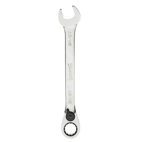 11/16" Williams Polished Chrome Reversible Ratcheting Combination Wrench 12 PT - JHW1222RC