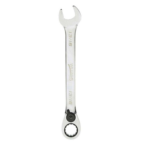 15/16" Williams Polished Chrome Reversible Ratcheting Combination Wrench 12 PT - JHW1230RC