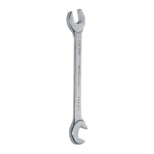 14MM Williams Satin Chrome Miniature 15 / 80 Degree Double Head Open End Wrench - JHW1114MM Pro Torque Tools