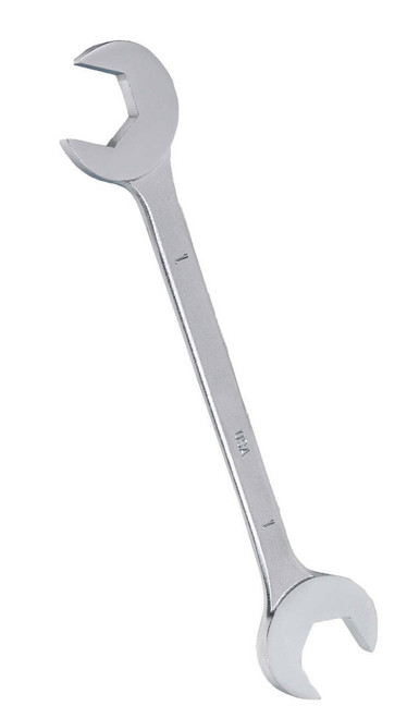 Williams 1 1/4 Williams Satin Chrome 15°-60° Double Open End Angle Head Wrench - JHW3740
