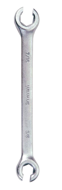 Williams 5/8x11/16 Williams Satin Chrome Double Head Flare Nut Wrench 6 PT - JHW10604 Williams 5/8x11/16 Williams Satin Chrome Double Head Flare Nut Wrench 6 PT - JHW10604