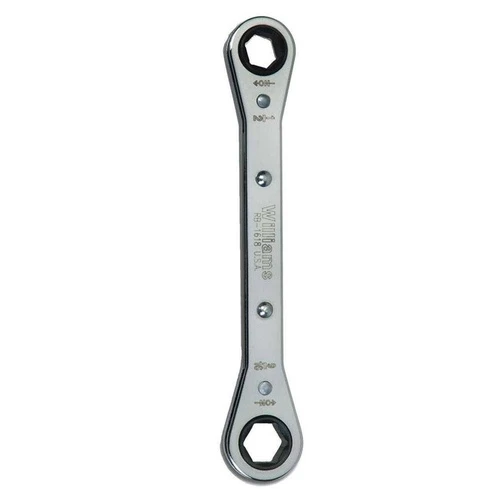 3/4x7/8" Williams Polished Chrome Double Head Ratcheting Box Wrench 12 PT - JHWRB-2428