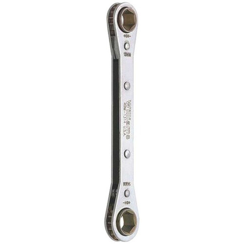 11x12MM Williams Polished Chrome Double Head Ratcheting Box Wrench 6 PT - JHWRBM-1112