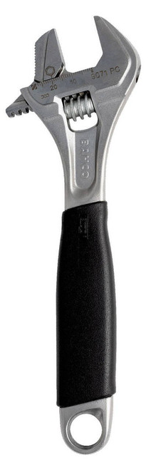 Williams 8 Williams Chrome Rubber Handle Adjustable Wrench with Reversible Jaw - 9071 RPC US