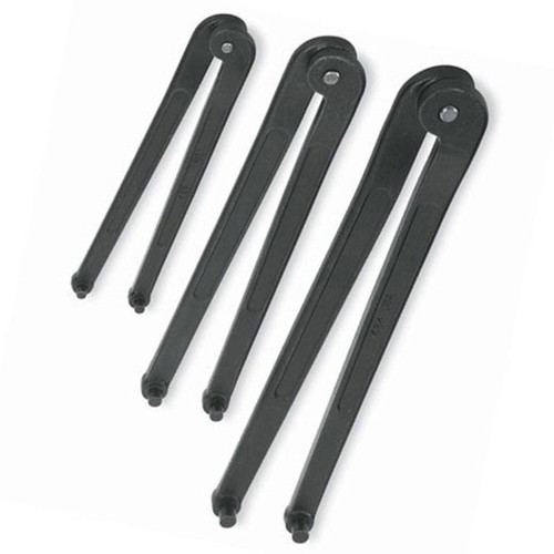 Williams 6 1/4-10 3/8 Williams Black Adjustable Face Spanner Wrench Set 3 Pcs in Pouch - JHWWS-483