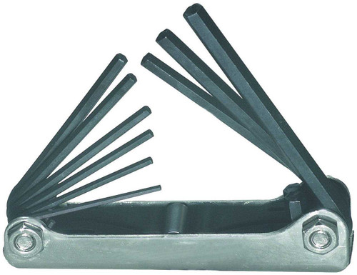 5/64"-1/4" Williams Black Folding Hex Key Set 9 Pcs - JHWWS-46 Pro Torque Tools