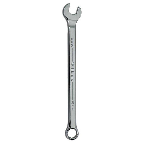 1/2" Williams Satin Chrome SUPERCOMBO Combination Wrench 12 PT - JHW1216SC