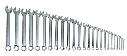 1/4"-2" Williams Polished Chrome SUPERCOMBO Combination Wrench Set 26 Pcs in Pouch - JHWWS1190SCA Pro Torque Tools