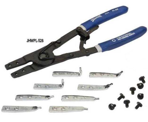 11/32" Williams Heavy Duty Retaining Ring Pliers & Tips with Double-Dipped Plastic Handle - JHWPL-528 Pro Torque Tools