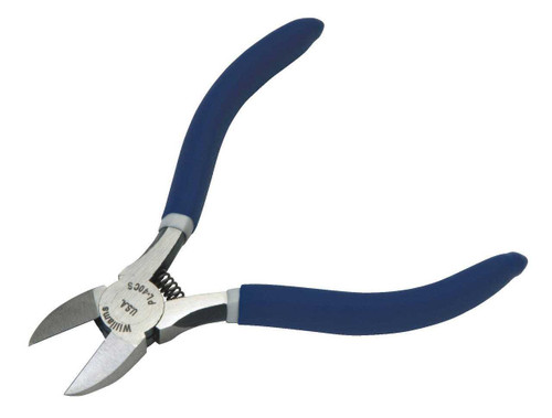 4 1/4" Williams Flush Cut Diagonal Cutting Pliers with Spring Double-Dipped Plastic Handle - JHWPLM-1CS Pro Torque Tools