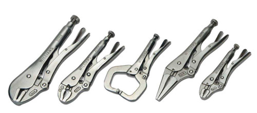 5 - 6" Williams Locking Pliers Set 5 Pcs - JHW23076 Pro Torque Tools