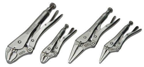 5 - 9" Williams Locking Pliers Set 4 Pcs - JHW23074 Pro Torque Tools