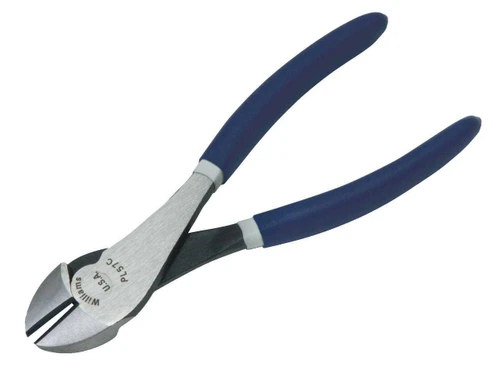 7 1/4" Williams High Leverage Diagonal Cutting Pliers with Double-Dipped Plastic Handle - JHWPL-57C Pro Torque Tools